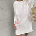 1. Clothing Crochet Mini Dress with Long Sleeve