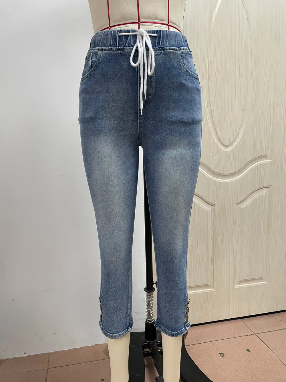 1. Clothing Denim Capris Stretch Denim