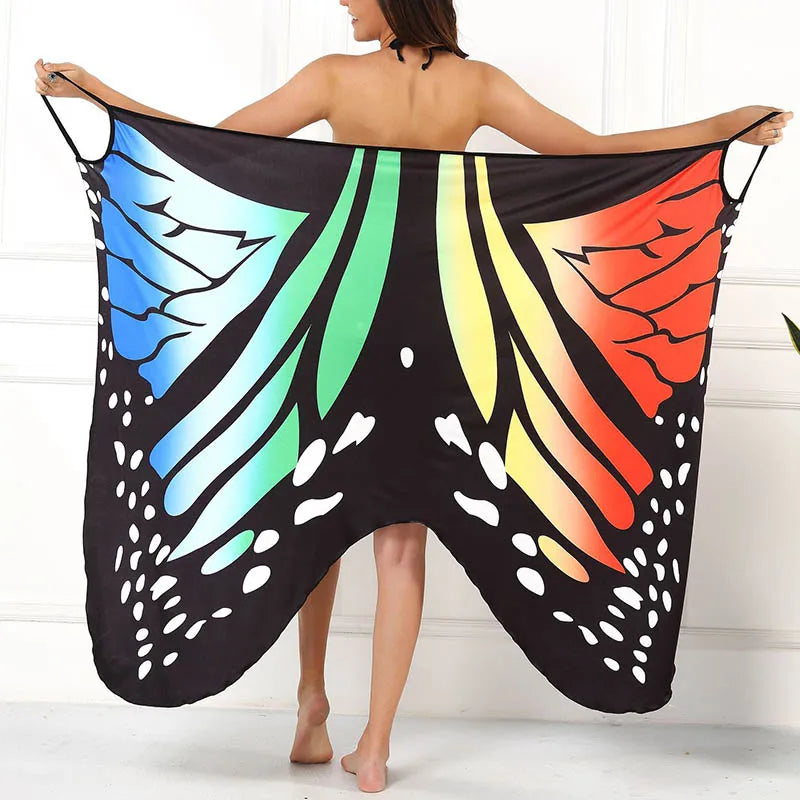 1. Clothing Butterfly Sarong Beach Coverup