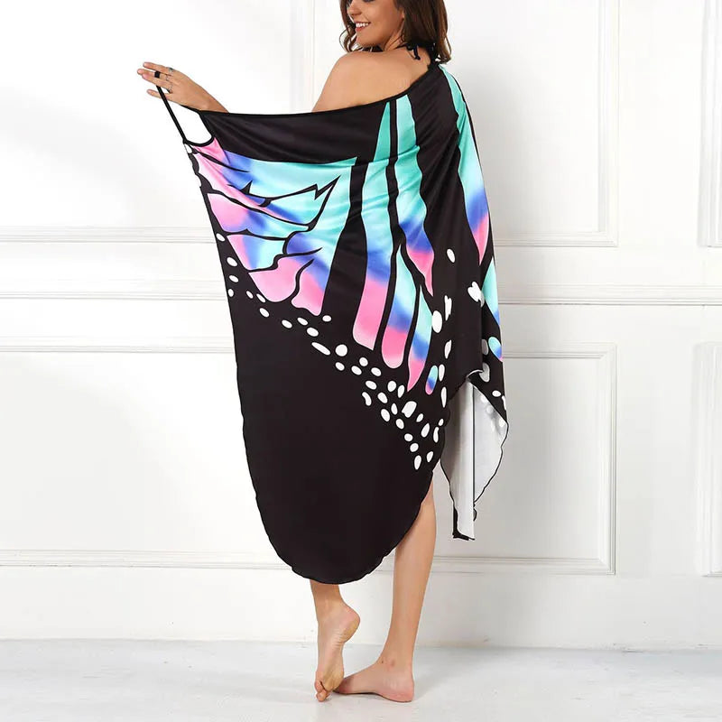 1. Clothing Butterfly Sarong Beach Coverup