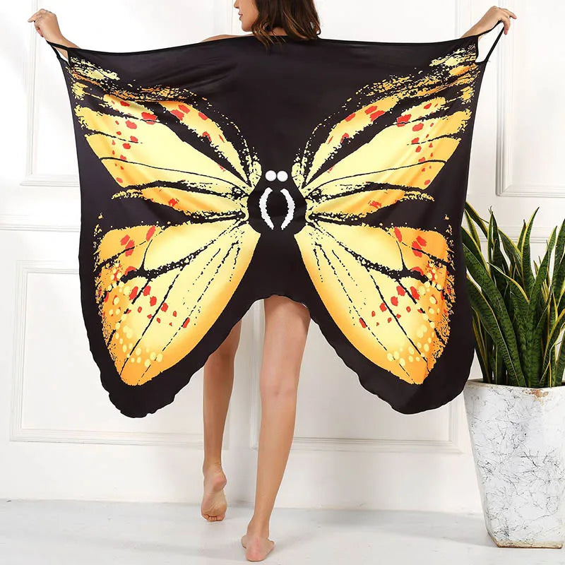 1. Clothing Butterfly Sarong Beach Coverup