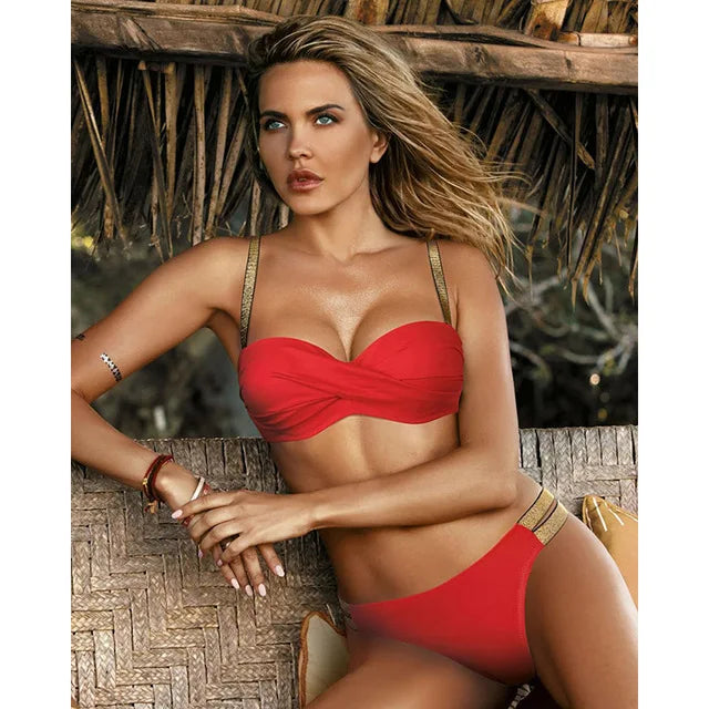 1. Clothing Bandeau Push Up Bikini