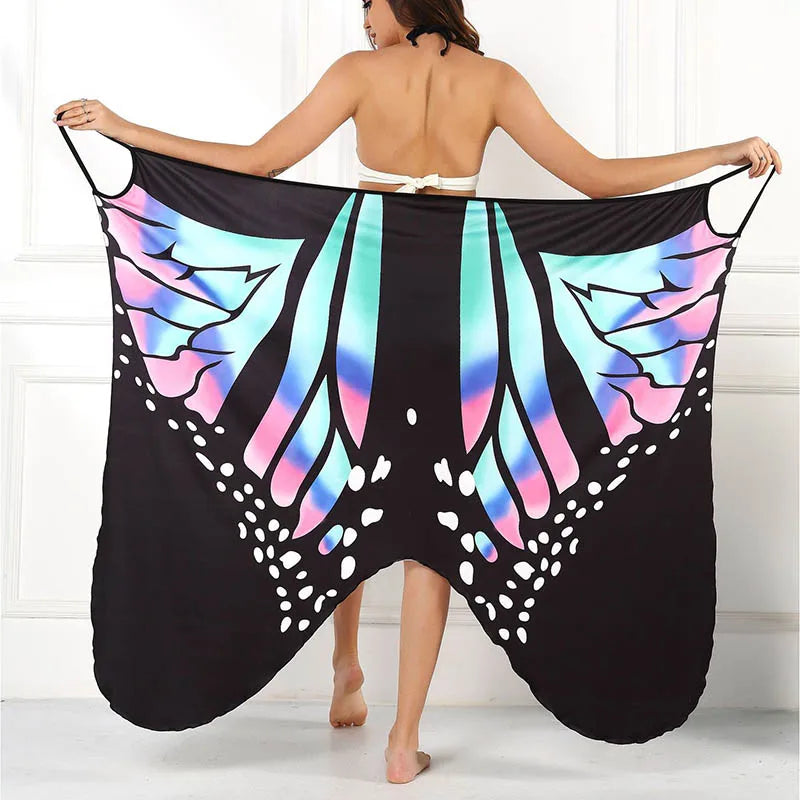 1. Clothing Butterfly Sarong Beach Coverup