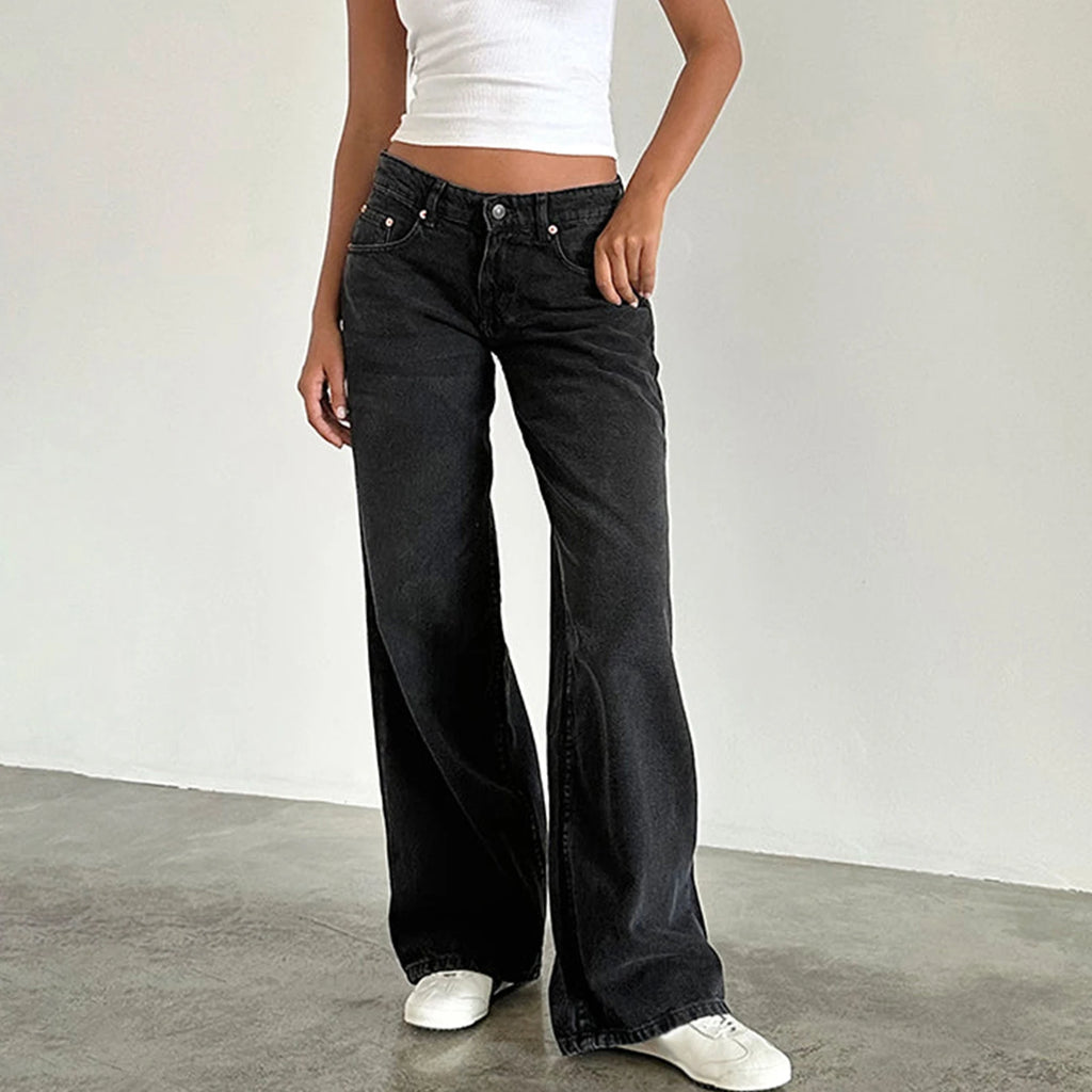 1. Clothing Low Rise Baggy Denim Jeans