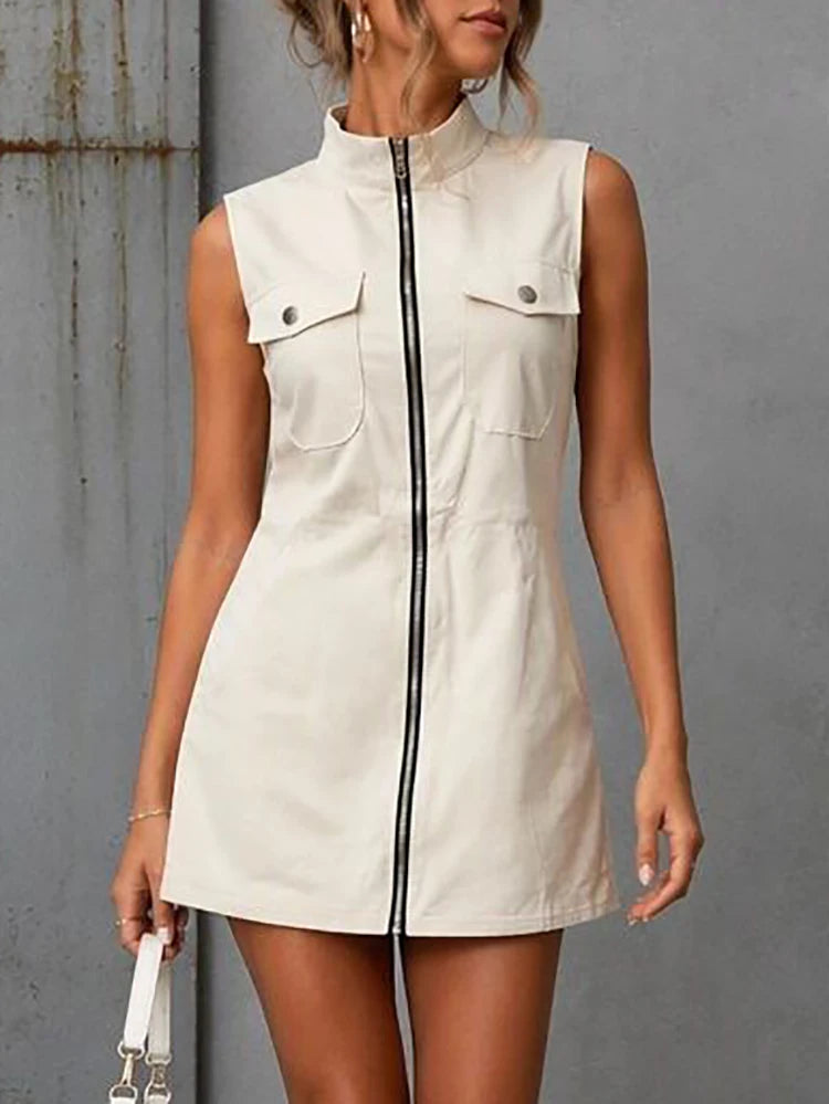 1. Suede Cloth Mini With Pockets