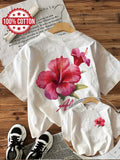 1. T-Shirt Aloha Cotton Women's Hawaiian Tropical Floral Print