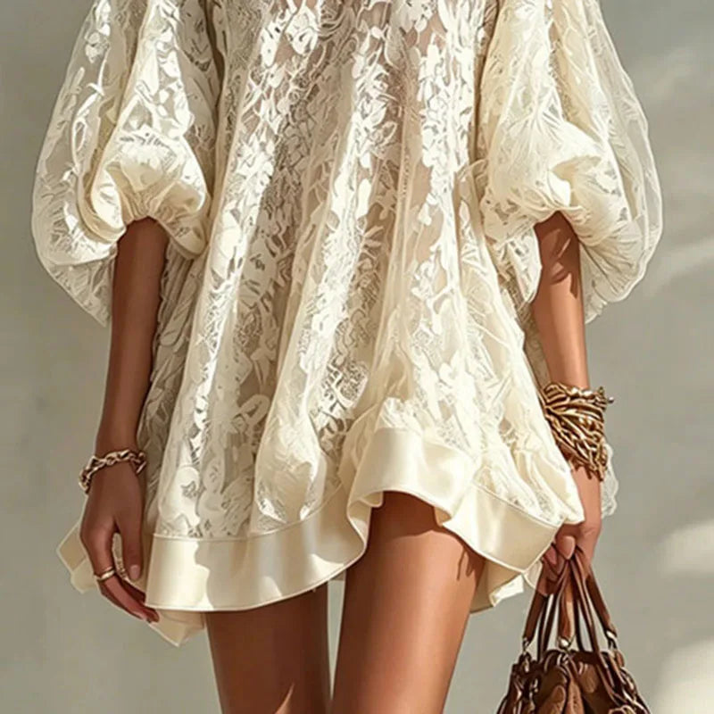 1. Clothing Boho Beach Floral Lace Mini