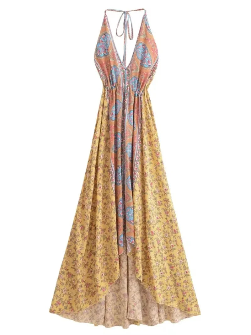 1. Clothing Boho Backless Dress