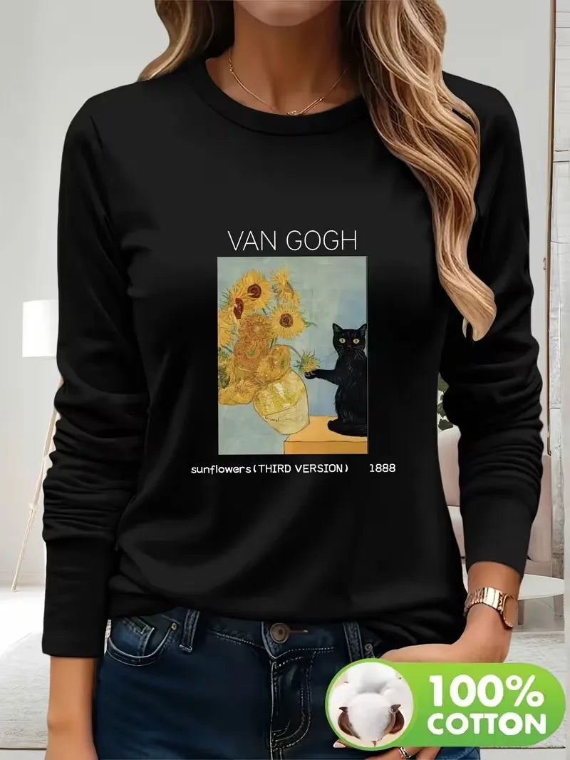 1. Tee-Shirt Van Gogh Cat