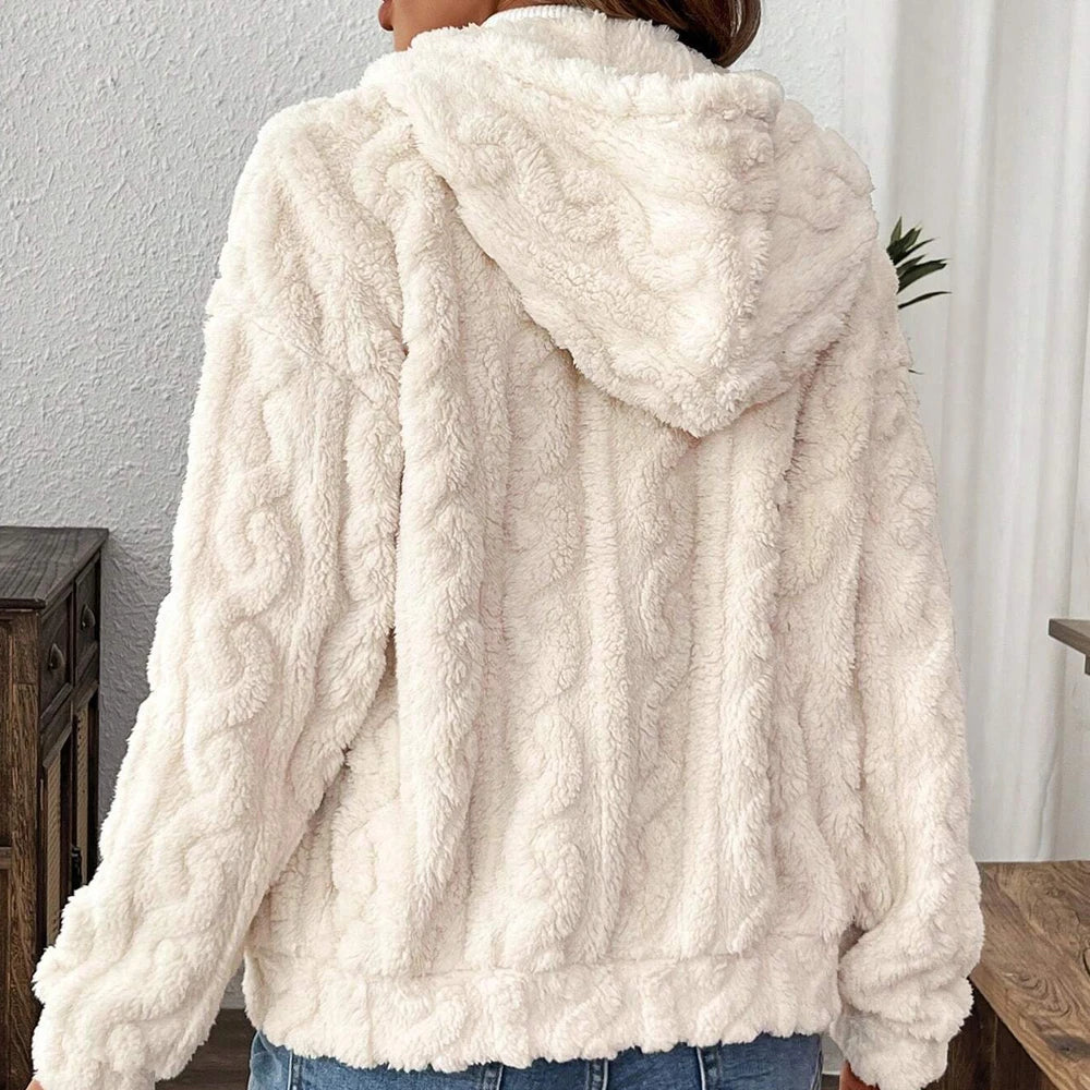 1. Cotton Fleece Cardigan Hoodie