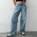 1. Clothing Baggy Low Rise Denim Jeans