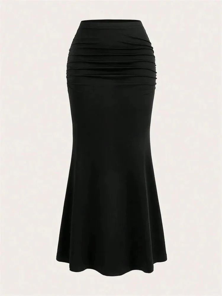 1. Clothing Bodycon Ruche Waist Skirt