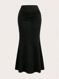 1. Clothing Bodycon Ruche Waist Skirt