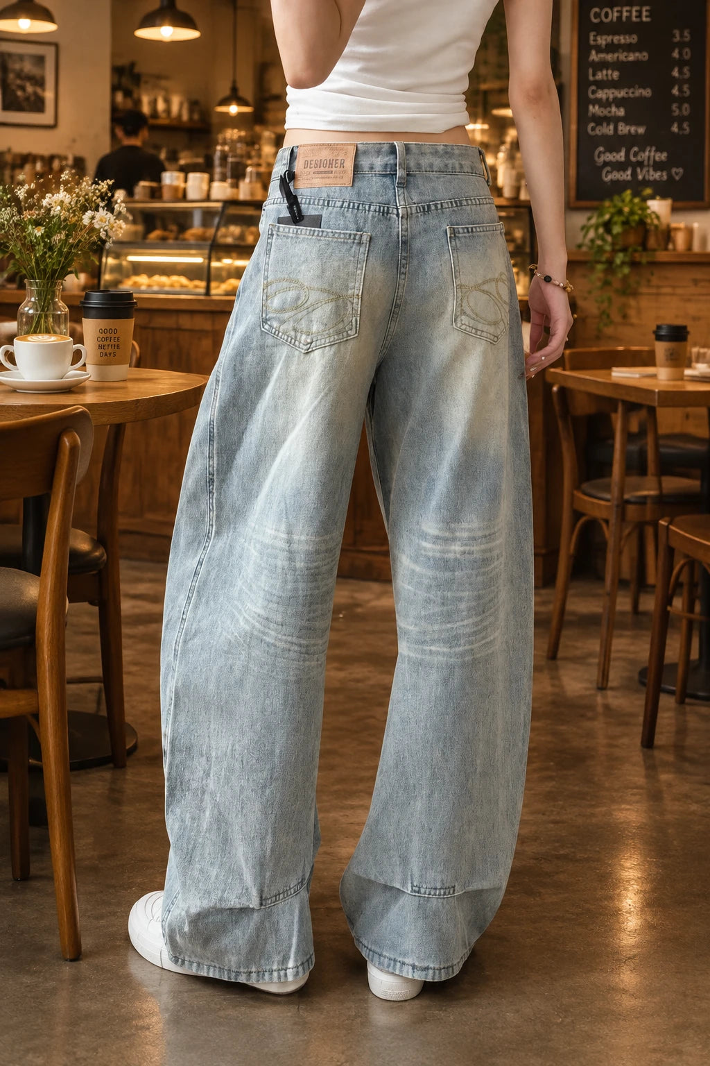 1. Wide Leg jeans