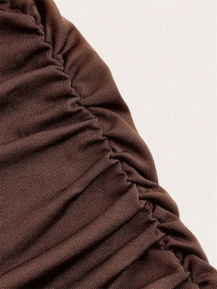 1. Clothing Bodycon Ruche Waist Skirt