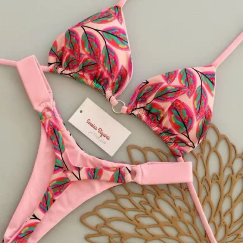 1. Clothing Bikini Thong Bikini Set