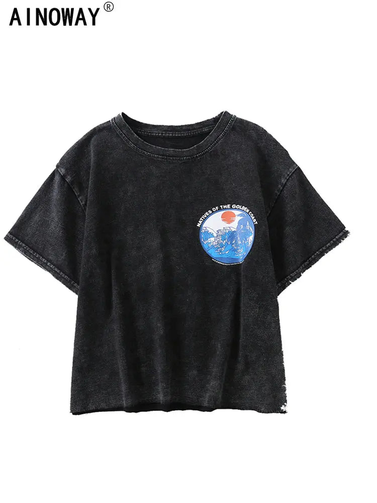 1. Clothing "Natives Of The Golden Coast" Vintage Chick Surf O-Neck Tee
