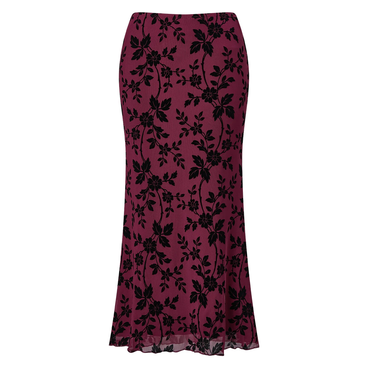 1. Floral Stretch Skirt