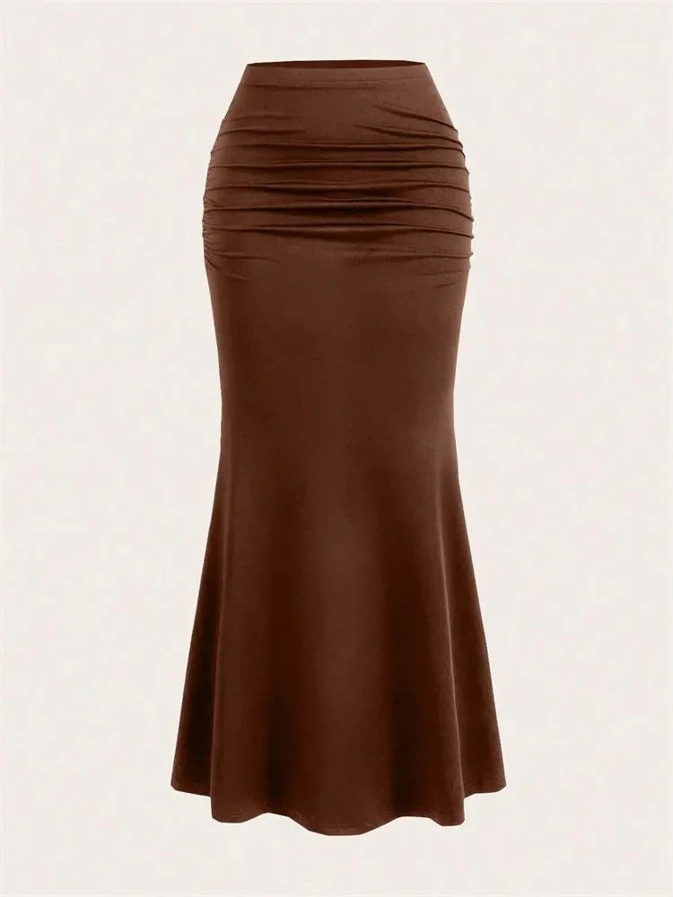 1. Clothing Bodycon Ruche Waist Skirt