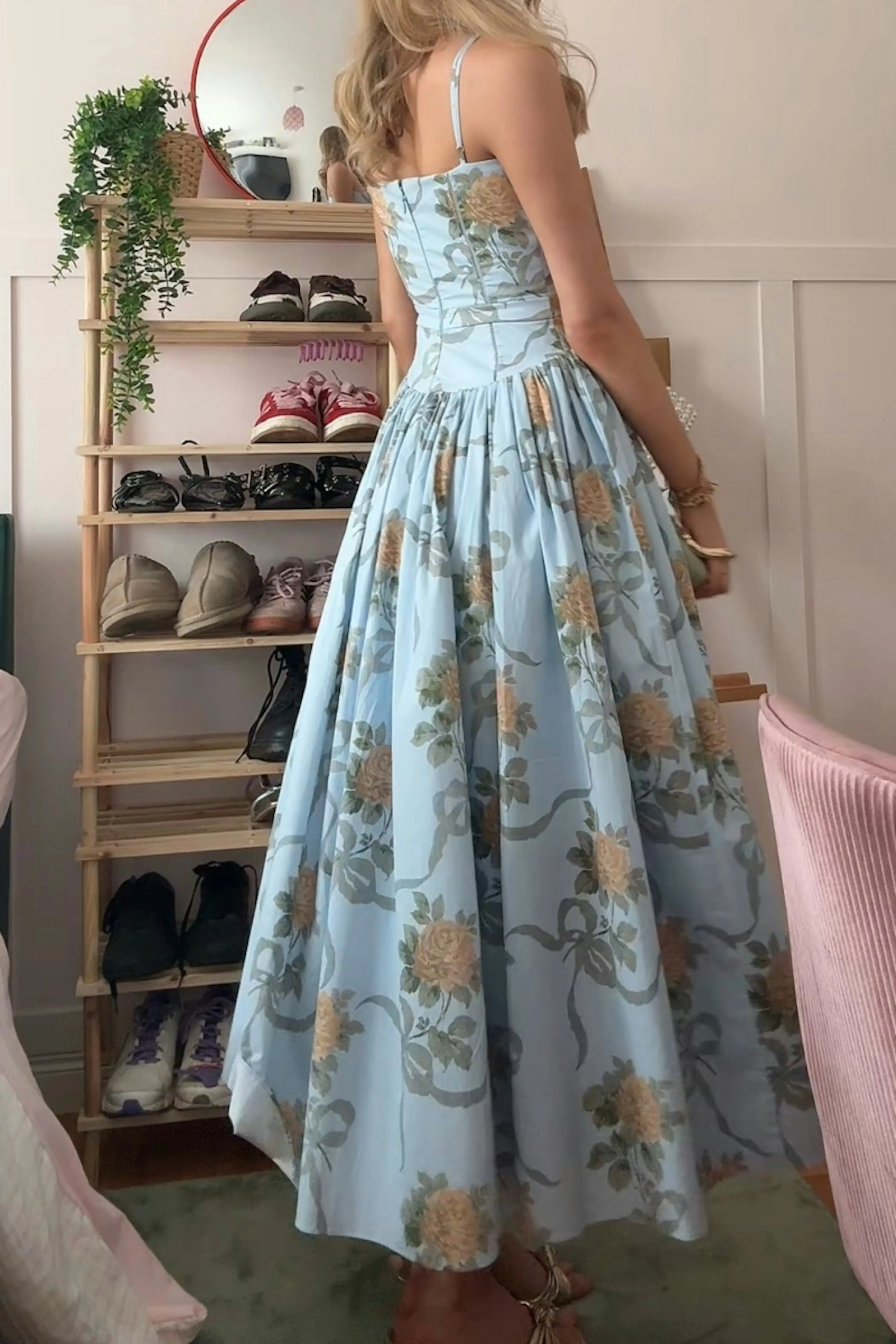 1. Clothing Beach Sundress Floral with Spaghetti Straps