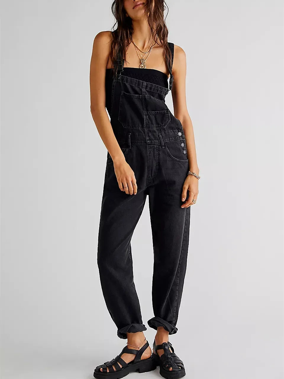 =1. Denim Overalls