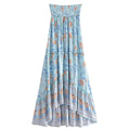 1. Clothing Floral Print Boho High Low Skirt
