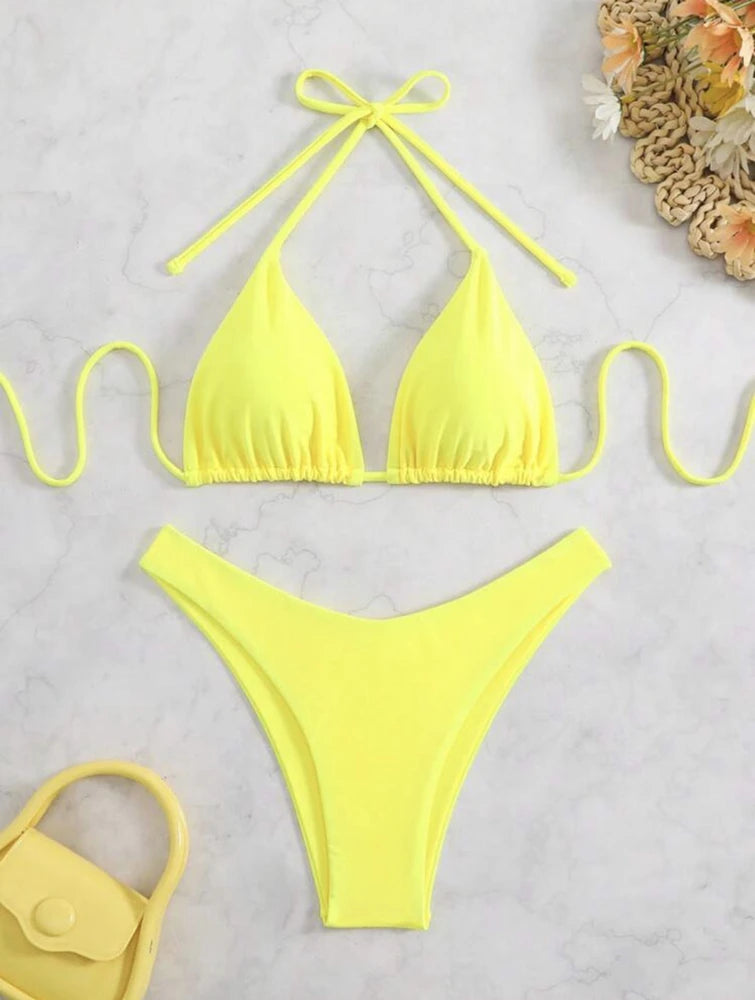 1. Clothing Brazilian High Waist String Bikini