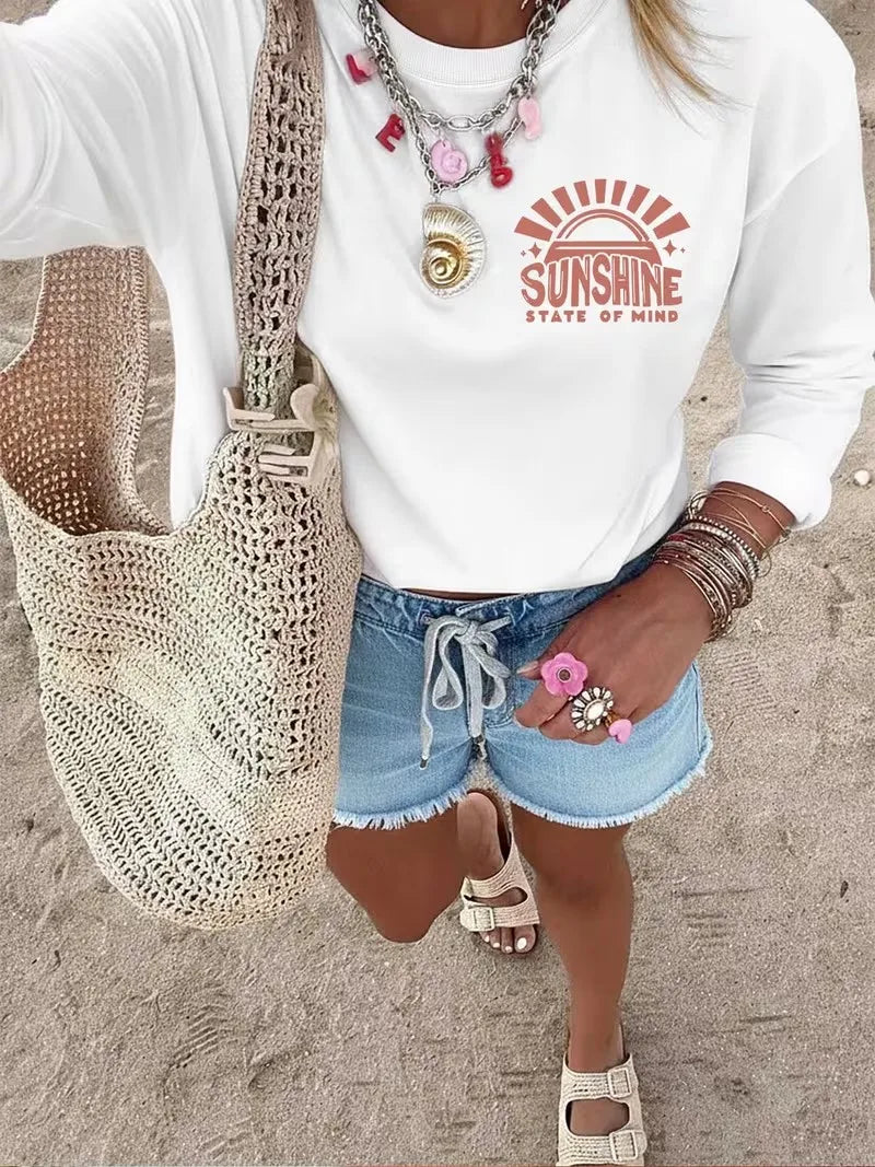 1. T-Shirt Sunshine State Of Mind 100% Cotton