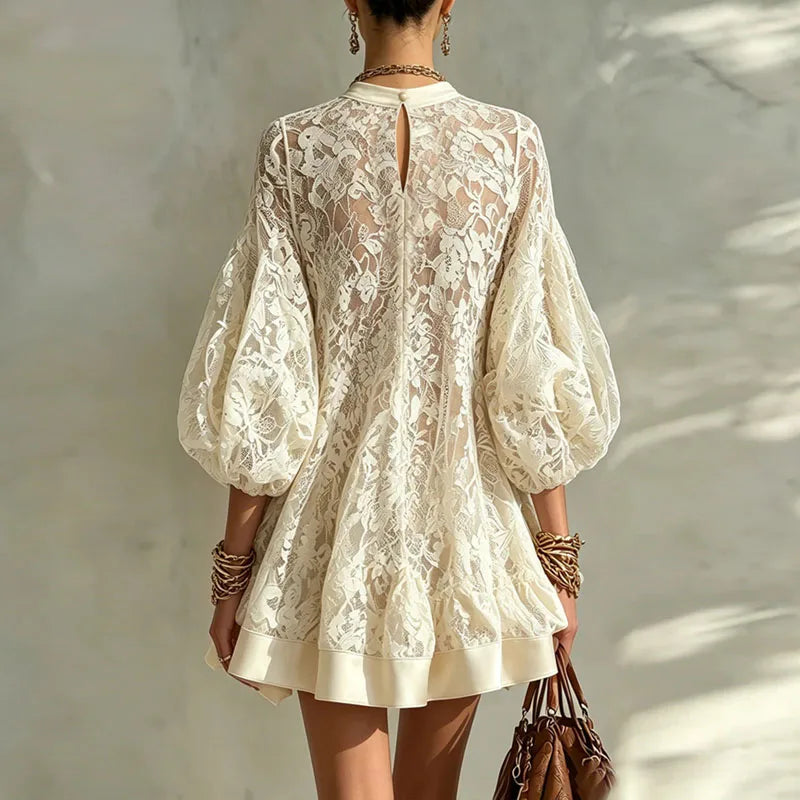 1. Clothing Boho Beach Floral Lace Mini