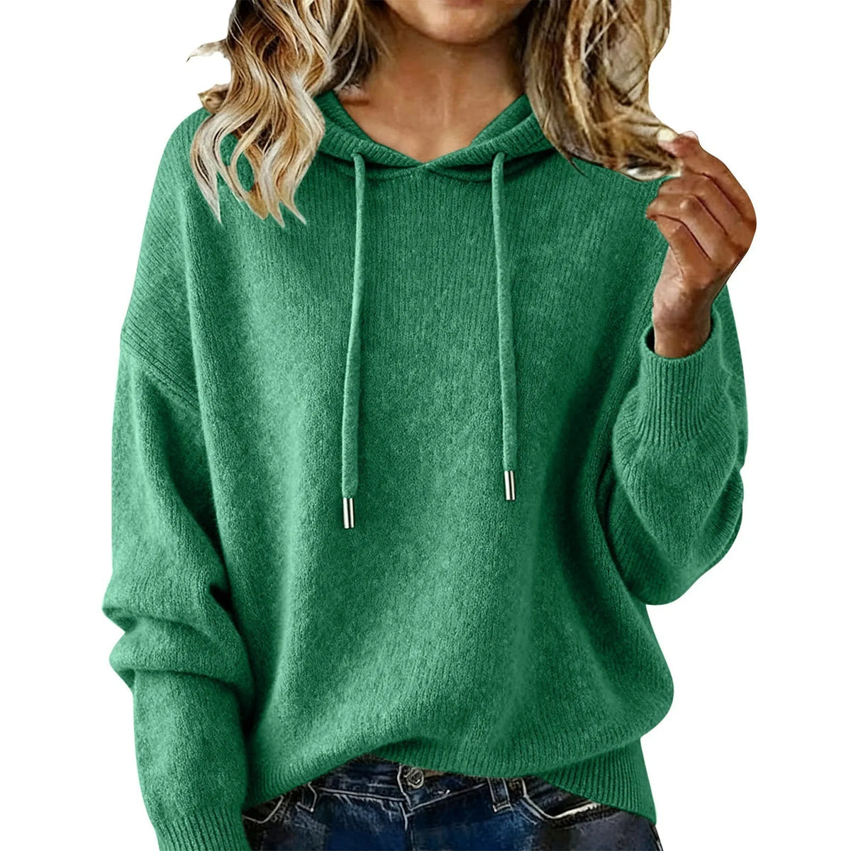 1. Cotton Blend Hoodie Sweater