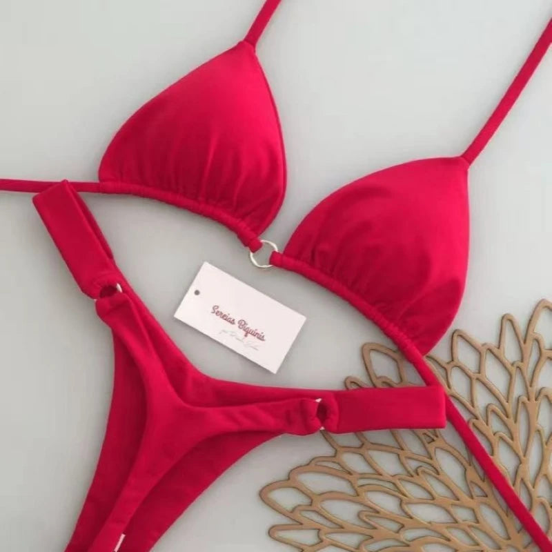 1. Clothing Bikini Thong Bikini Set