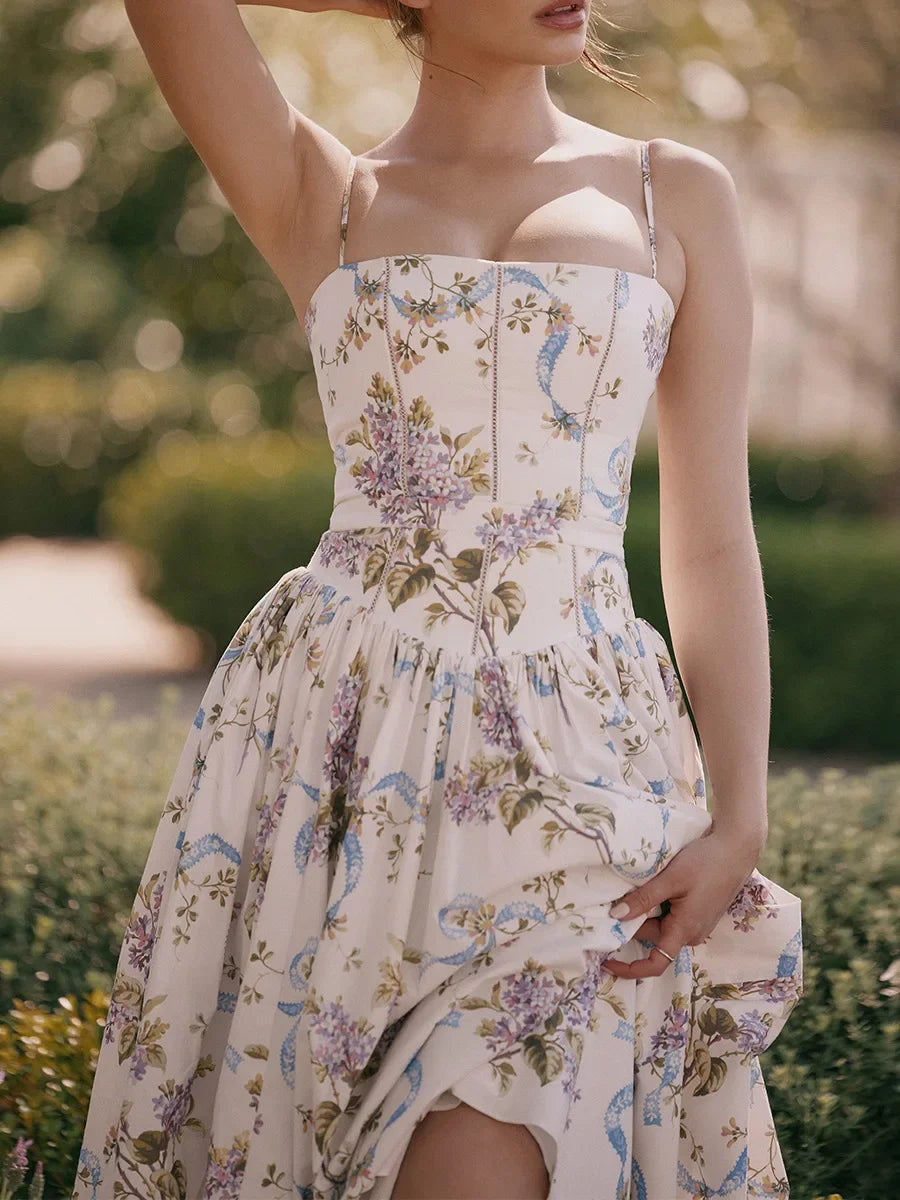 1. Clothing Beach Sundress Floral with Spaghetti Straps