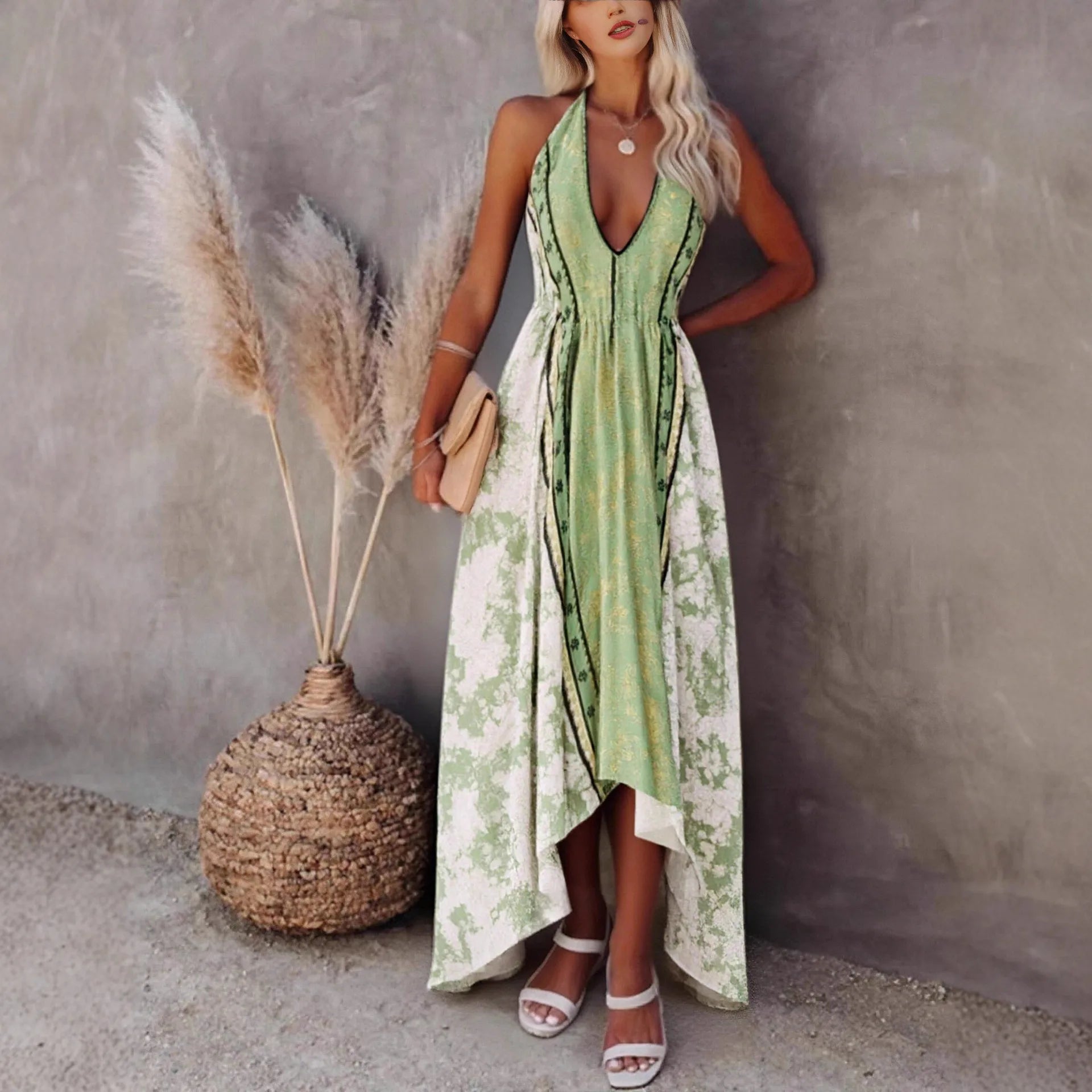 1. Clothing Boho Backless Dress