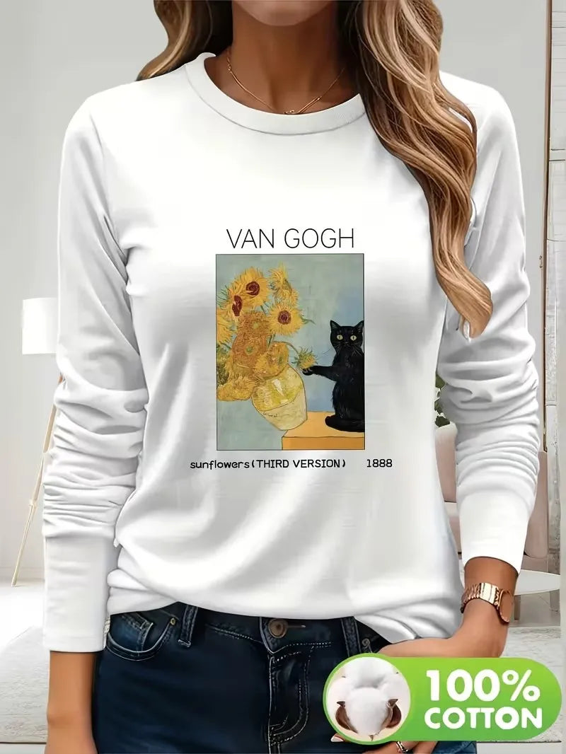 1. Tee-Shirt Van Gogh Cat