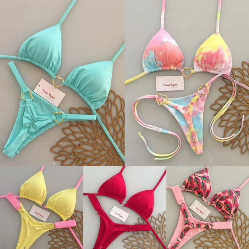 1. Clothing Bikini Thong Bikini Set