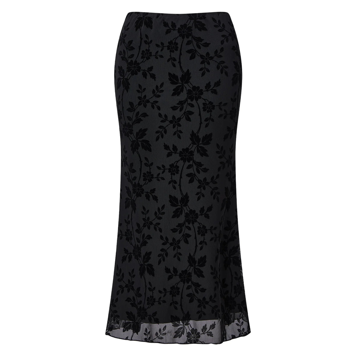 1. Floral Stretch Skirt