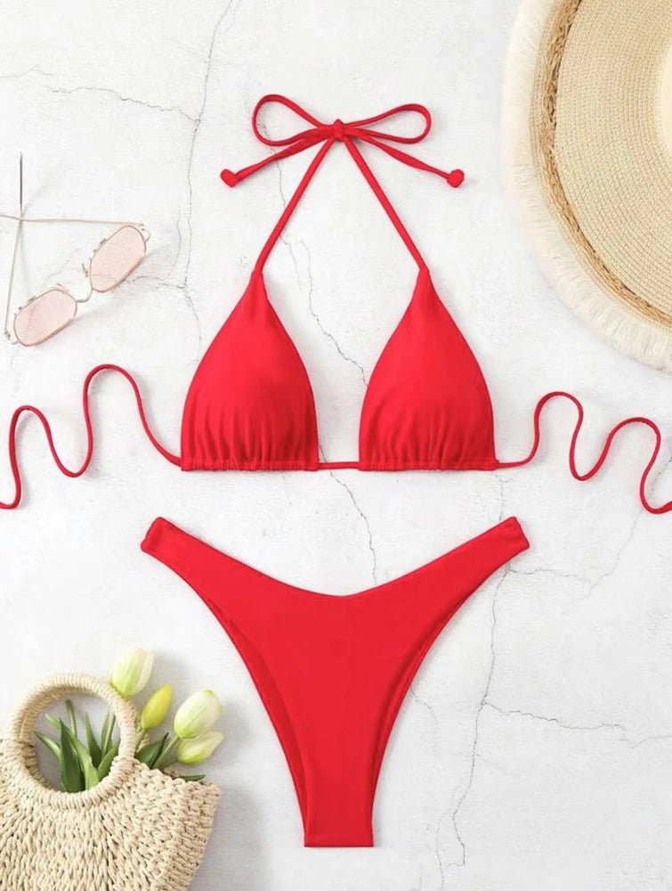 1. Clothing Brazilian High Waist String Bikini