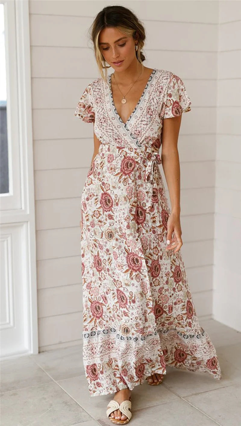 1. Clothing Boho Butterfly Sleeve Dress