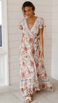 1. Clothing Boho Butterfly Sleeve Dress