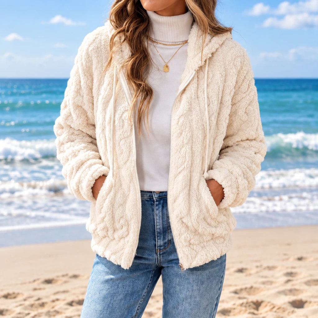 1. Cotton Fleece Cardigan Hoodie