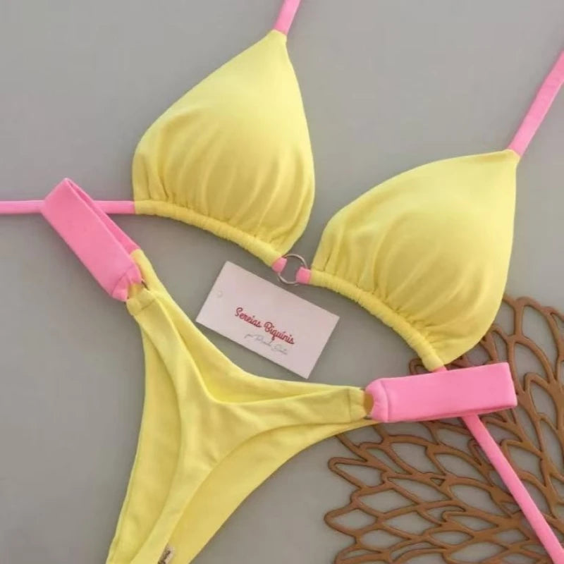 1. Clothing Bikini Thong Bikini Set
