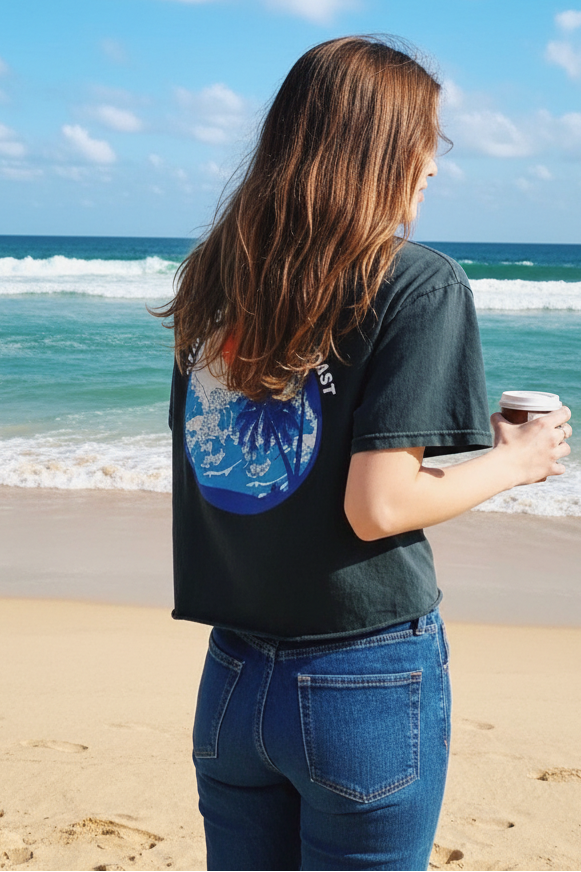 1. Clothing "Natives Of The Golden Coast" Vintage Chick Surf O-Neck Tee