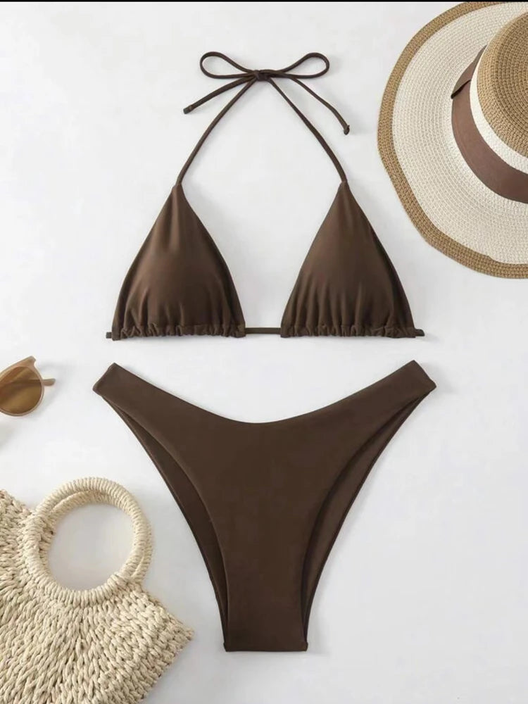 1. Clothing Brazilian High Waist String Bikini