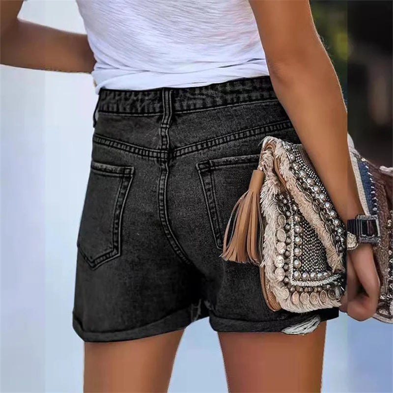 1. Clothing Stretch Denim Shorts