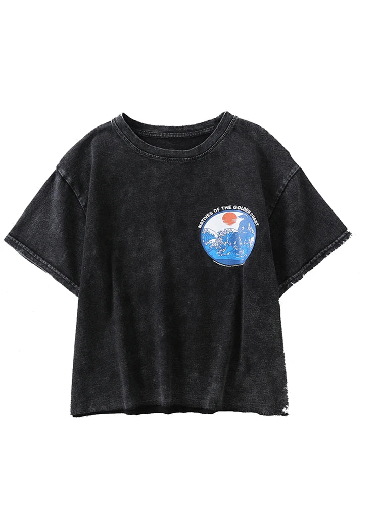 1. Clothing "Natives Of The Golden Coast" Vintage Chick Surf O-Neck Tee