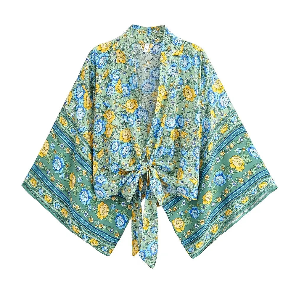 1. Boho Kimono Top