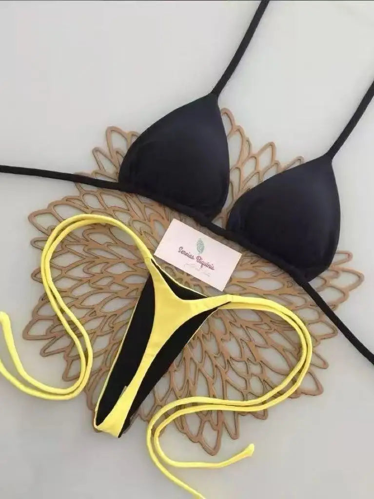 1. Clothing Bikini Thong Bikini Set