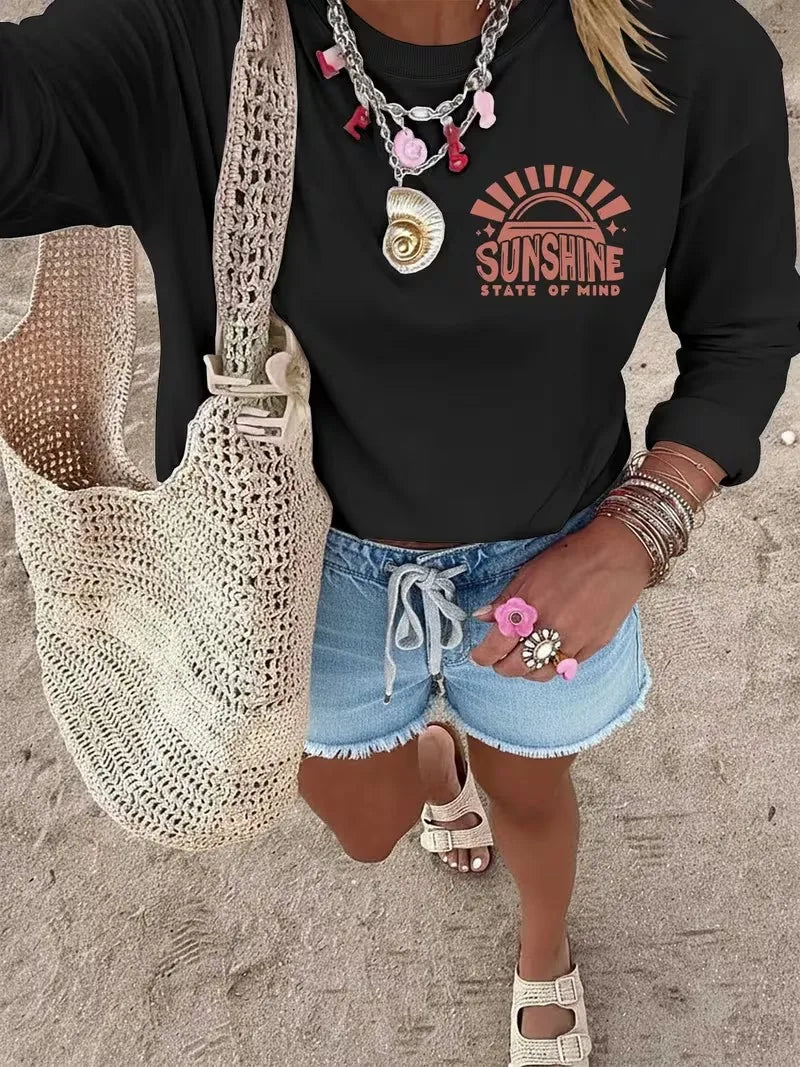 1. T-Shirt Sunshine State Of Mind 100% Cotton